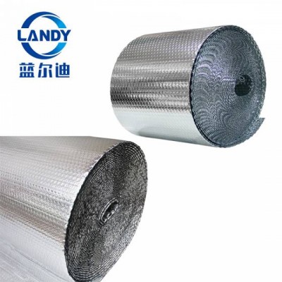 Air cell bubble thermic insulating under deck poultry farm foil/ metalized pet insulation material